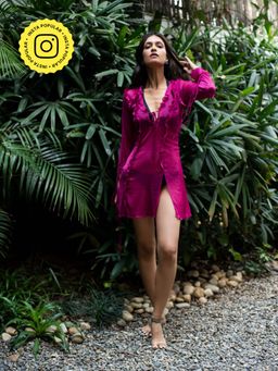 IT GIRL - Magenta Ariana Dress