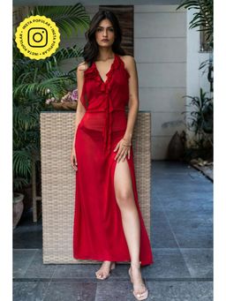 IT GIRL - Red Flair Dress