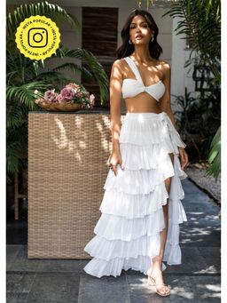 IT GIRL - White Leah Co Ord (Set of 2)
