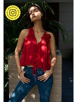 IT GIRL - Red Mia Top