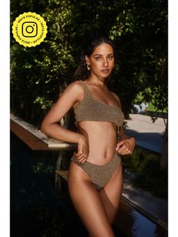 IT GIRL - Gold Sun Kissed Monikini