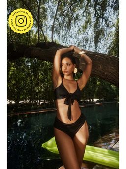 IT GIRL - Black To Tie For Swim (Set of 2)