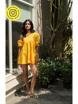 IT GIRL - Yellow Amber Dress