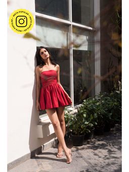IT GIRL - Red Rose Dress
