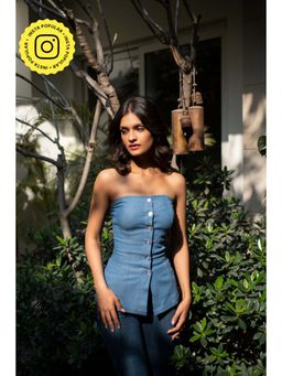 IT GIRL - Blue Nicole Top