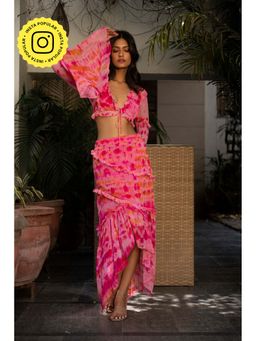 IT GIRL - Pink Lily Tie & Dye Co-Ord (Set of 2)