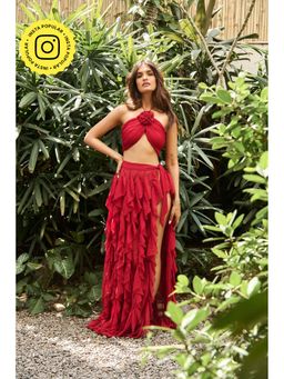 IT GIRL - Red Reef Solid Co-Ord (Set of 2)