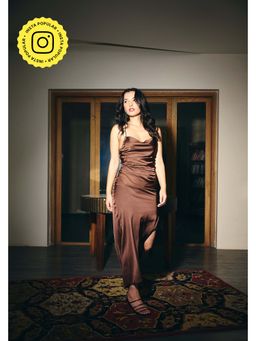 IT GIRL - Women Brown Charlotte - Mocha Dress