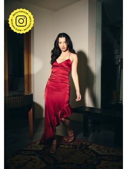 IT GIRL - Women Red Isabel Maxi Dress