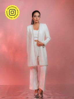 IT GIRL - Nua Rhinestones and Peral Embellished Co-Ord Set