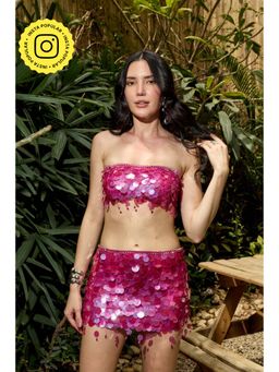 IT GIRL - Too Hot To Handle - Pink Skirt Set