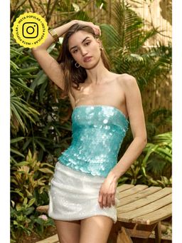 IT GIRL - A Mermaid Moment - Blue Top With Skirt