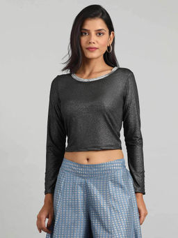 Aurelia - Black Embellished Top