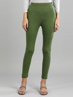 Aurelia - Green Knitted Tights