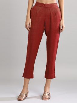 Aurelia - Red Solid Trousers