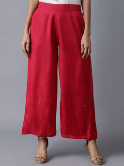 WISHFUL by W - Dark Pink Parallel Pants