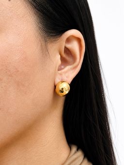 Sorele - Women Anti-Tarnish 18K Gold-Plated Hoop Earrings