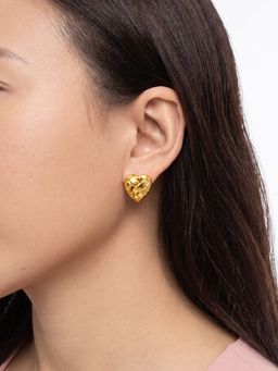 Sorele - Women Anti-Tarnish 18K Gold-Plated Stud Earrings