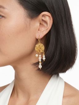 Sorele - Women Anti-Tarnish 18K Gold-Plated Starfish Drop Earrings