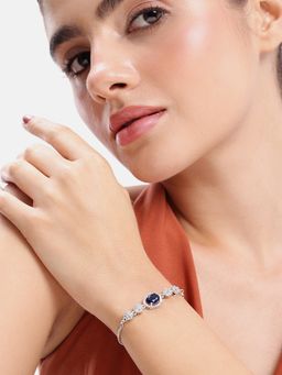 Estele - Lush Cz Blue Stone Bracelet