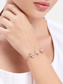 Estele - Majestic Cz White Starburst Bracelet