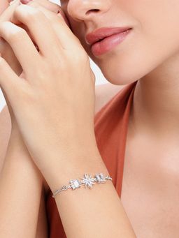 Estele - Signature Cz White Starburst Bracelet