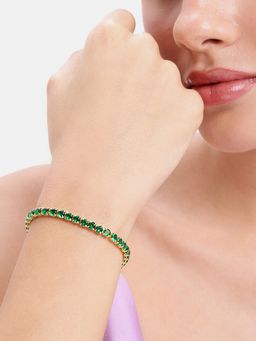 Estele - Green Stone Gold Bracelet