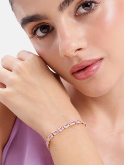 Estele - Royal Pink Tennis Bracelet
