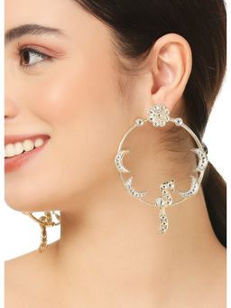 Fabula - Kundan Large Indo-Western Drop Earrings