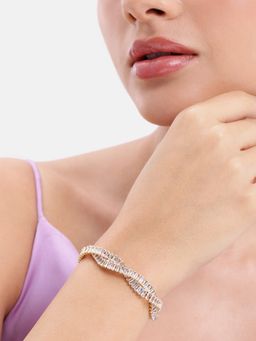 Estele - Gold Finish Crystal Bracelet