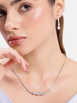 Estele - Gold Plated Crystal Jewellery Set