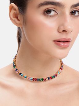 Estele - Gold Plated Studded Choker