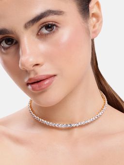 Estele - Gold Plated Embellished Choker