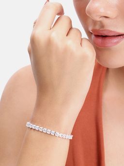 Estele - Glimmer White Square Bracelet