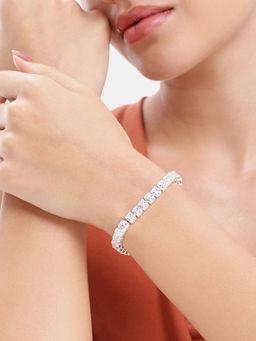 Estele - Lush White Square Stone Bracelet