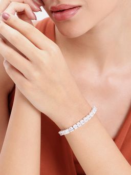 Estele - Lush White Square Stone Bracelet