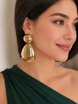 Fabula - Gold Extra Large Drop Earrings