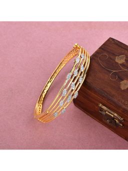 SHILLYN - Aurelia Gold-Toned Crystal Embellished Multi-Line Bracelet