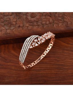 SHILLYN - Rose Gold Zircon Leaf Elegance Bracelet