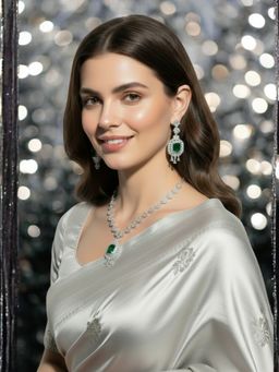 Fabula - American Diamond Pendant Jewellery Set