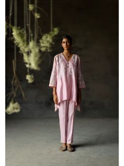 SHIKHA MEHTA - Jamuni Pink Zuri Co-Ord (Set of 3)