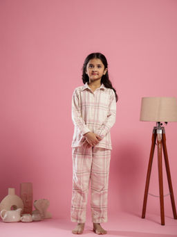 SAY - Pure Cotton Pink Regular Fit Pyjamas and Shirt Night Suit (Set of 2)