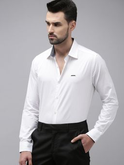 The Bear House - Men White Formal Shirt
