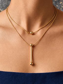 ARTKLIM - Minimal Bar Pendant Anti-Tarnish Necklace