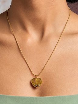 ARTKLIM - Vintage Heart Locket Anti-Tarnish Necklace