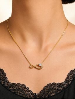 ARTKLIM - Infinity Spark Crystal Anti-Tarnish Pendant Necklace