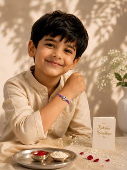 Axora Life - 925 Sterling Silver Kids Rakhi With Roli Chawal