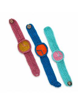 ISHKAARA - Handmade Blue Crochet Toy Watch Crochet Rakhi