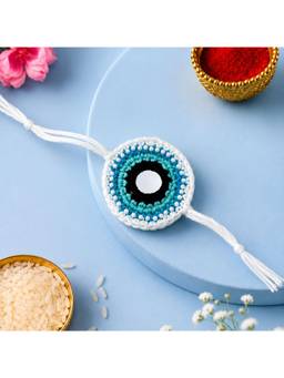 ISHKAARA - Handmade Evil Eye Crochet Rakhi