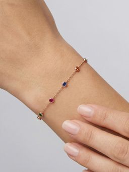 TOUCH925 - Pure 925 Silver Multi Stone Bracelet